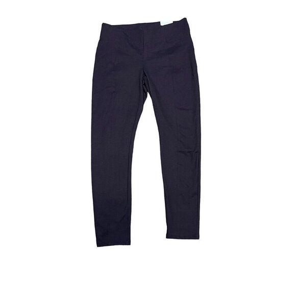 Ellen Tracy Slim Leggings Black Twilight Tweed-Fig High Density Knit M New $69 - Picture 1 of 7